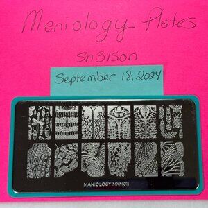 Maniology Plates: MXM011, MXM012, MXM013, MXM014